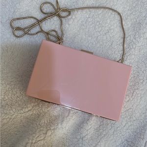 Pink clutch/ crossbody